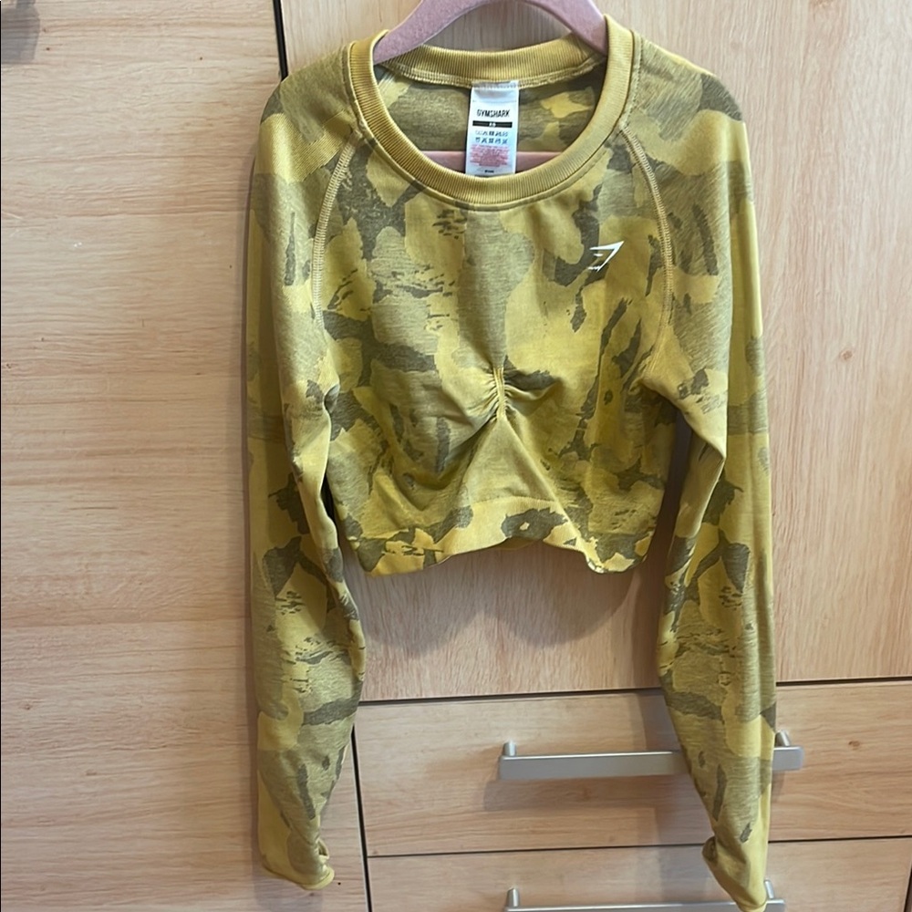 Gymshark Camo Long Sleeve Crop Top